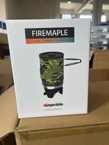 Fire-Maple "Fixed Star 1" Backpacking and Camping Stove System | Outdoor Propane Cooking Gear | Portable Pot/Jet Burner Set | Ideal for Hiking, Trekking, Fishing, Hunting Trips and Emergency Use