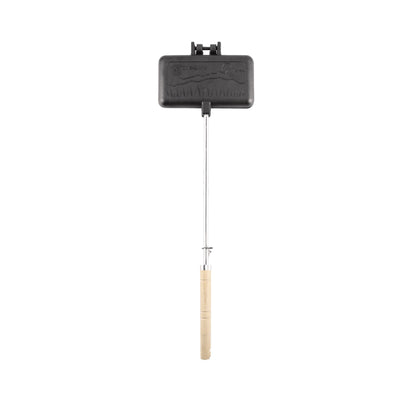 Coghlan's Cast Iron Camp Cooker - Pre-Seasoned Pie Iron Sandwich Maker with Heat-Resistant, Removable Handles, Easy-to-Clean for Toasted Pies, Grilled Sandwiches, and Meats, For Campfire Cooking