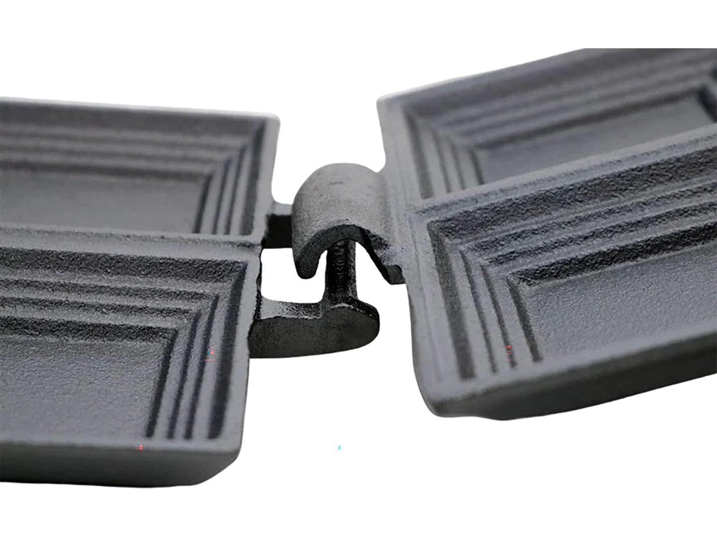 Coghlan's Cast Iron Camp Cooker - Pre-Seasoned Pie Iron Sandwich Maker with Heat-Resistant, Removable Handles, Easy-to-Clean for Toasted Pies, Grilled Sandwiches, and Meats, For Campfire Cooking